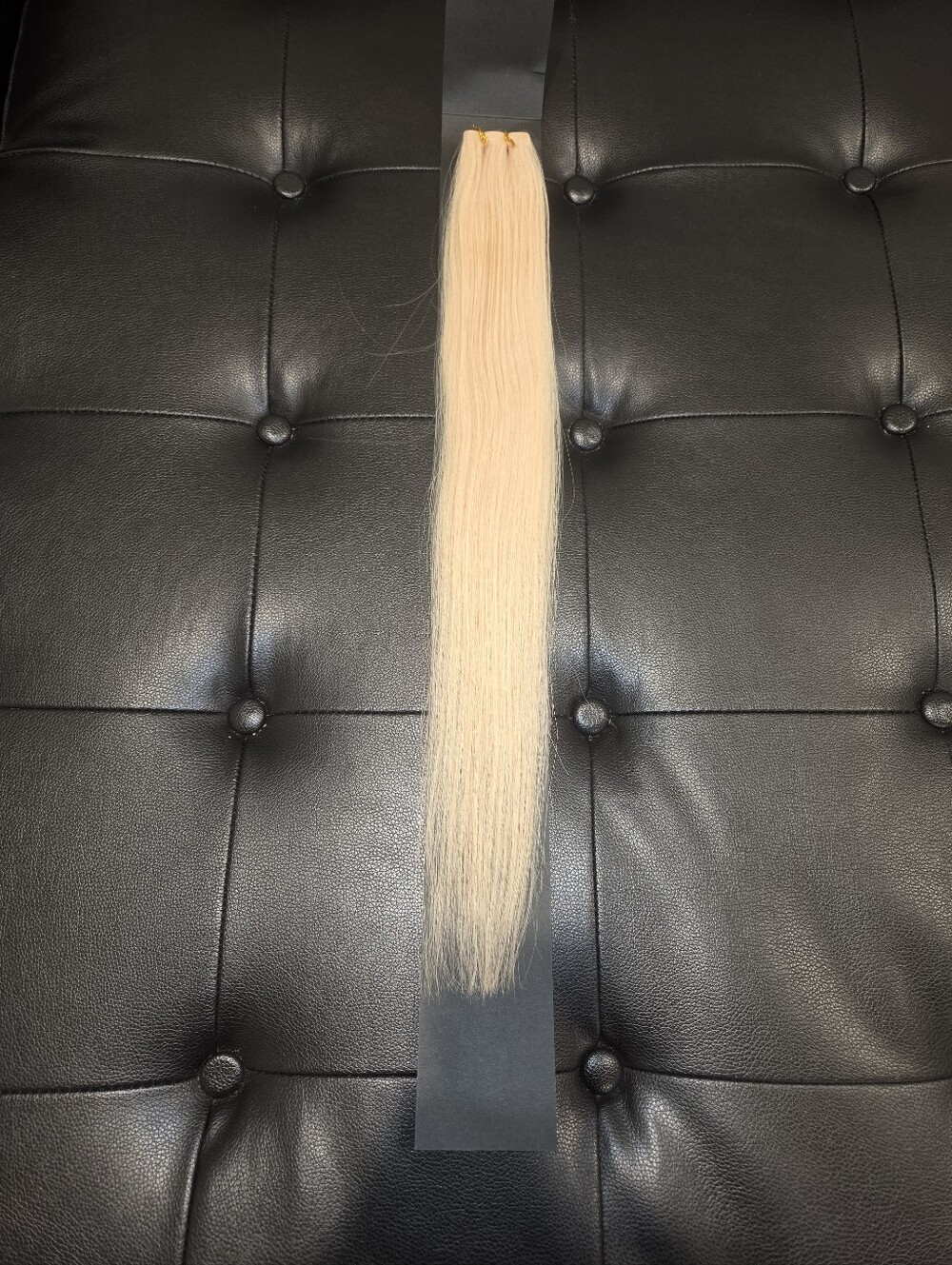 20" Virgin Malaysian Platinum Blonde Straight Invisible Tape Hair